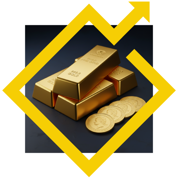 Investment-grade gold bars and coins for global precious metals brokerage.